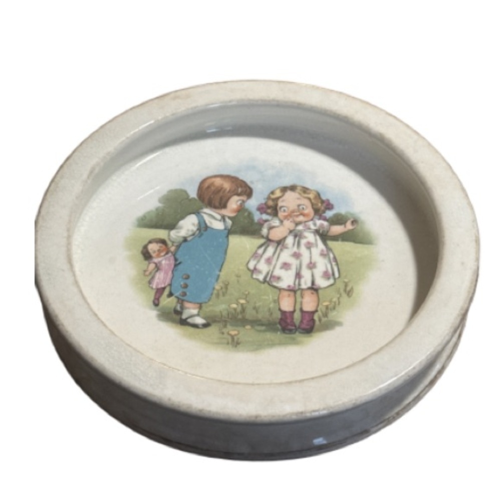 Vintage buffalo pottery Campbell's soup  kids  bowl dish
